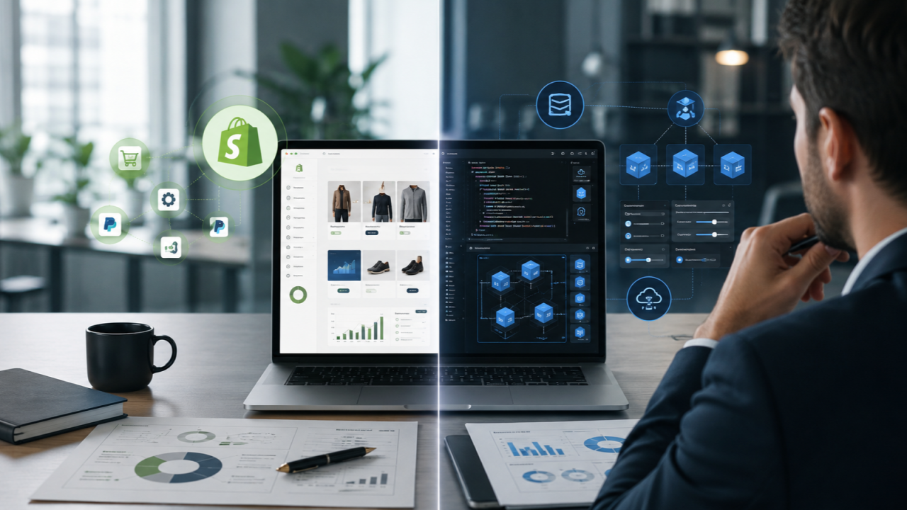 Shopify vs Custom Development: Choosing the Right Solution for Your Business